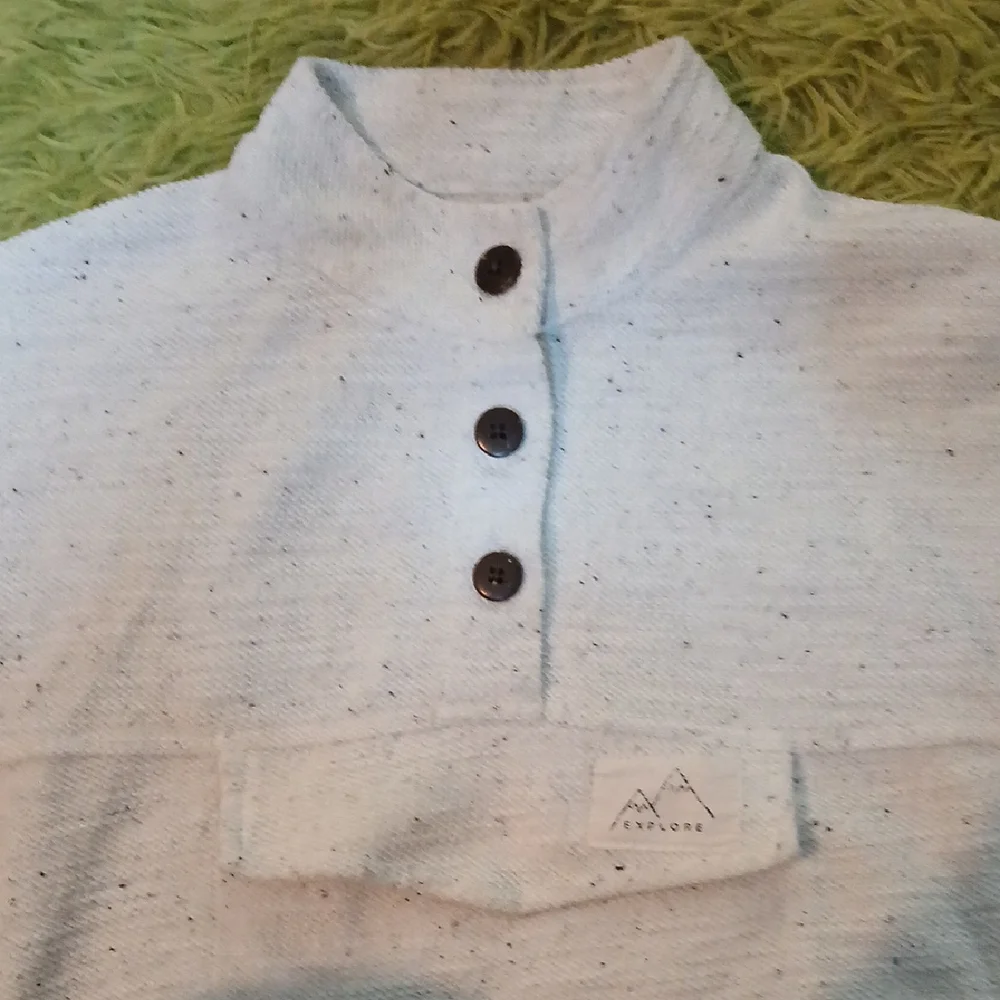 Art Class White Button Down Pullover‎ Size 2T
